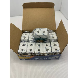 ปลั๊กเมจิกขนาด 1 ช่อง Zeberg16 A 250 V ZBG803K ทองแดงสปริงแท้ (ยกกล่อง10ตัว)