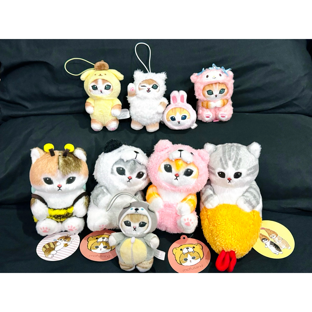 🌈พร้อมส่ง เหมียวmofusand🌈 🐱ตุ๊กตา พวงกุญเเจเหมียว mofusand