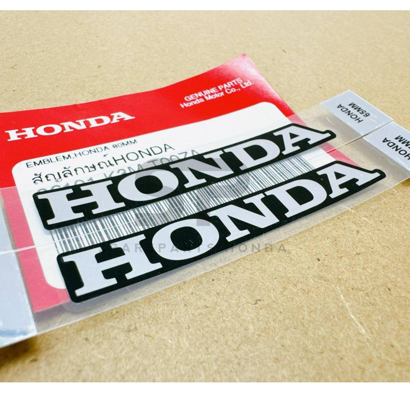 เครื่องหมาย สติกเกอร์ HONDA 80mm แท้ศูนย์ (แบบเงาสะท้อน)