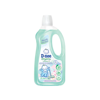 D-nee ดีนี่ ผลิตภัณฑ์ทำความสะอาดแผ่นรองคลานและพื้น Organic WhiteTea กลิ่นเนเชอรัล ทัช 800 มล. x1, สีเขียว