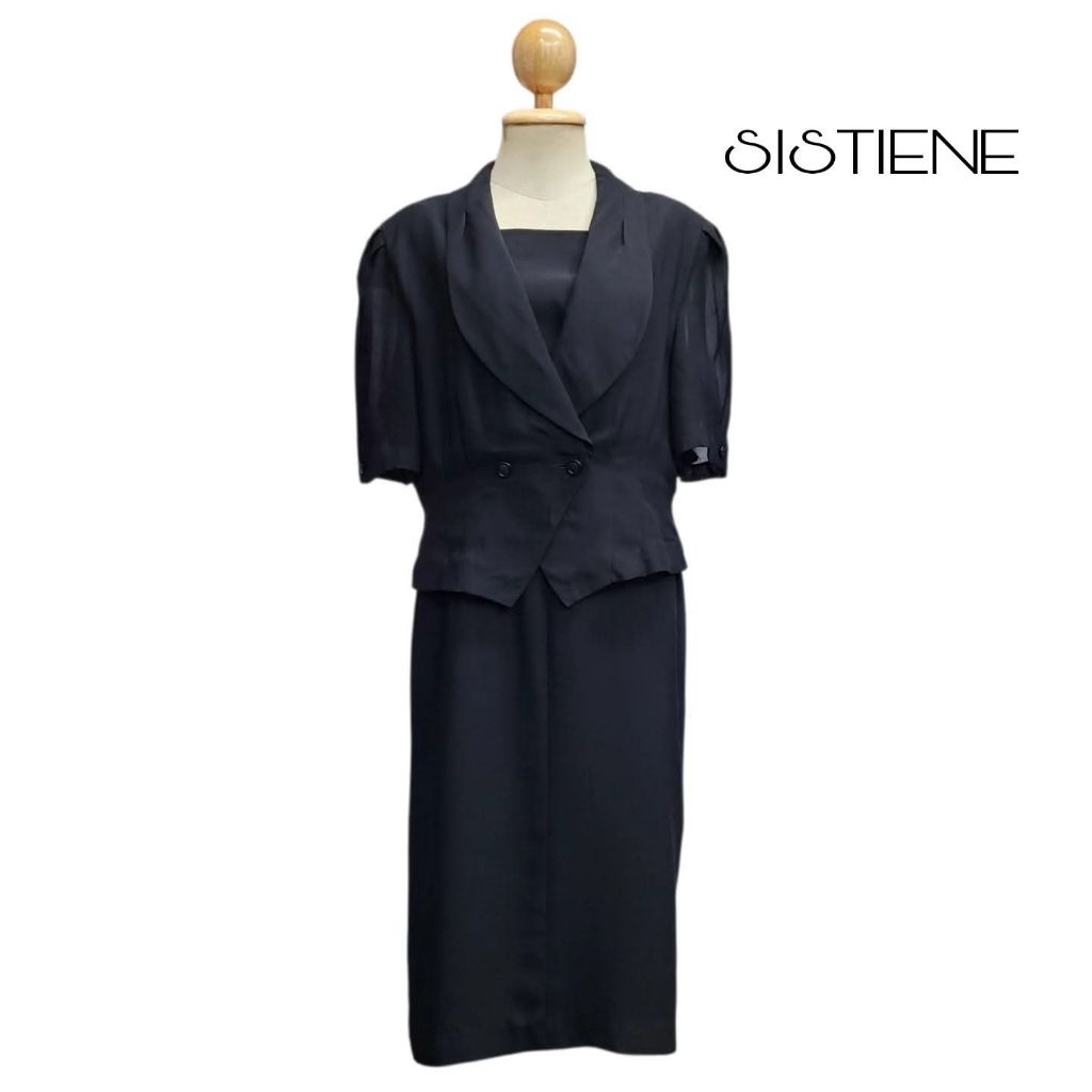 SISTIENE AMENITY FASHION FOR LADIES SHAWL COLLAR DRESS