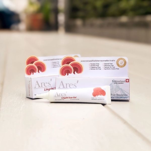 ARES Lingzhi Scar Gel เจลลดรอยแผลเป็น รอยดำ รอยสิว (5g.)