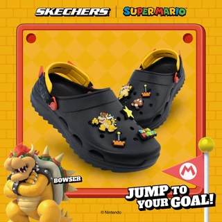 Skechers สเก็ตเชอร์ส รองเท้าผู้ชาย Men Nintendo Foamies Surge Shoes - 802027-BLK