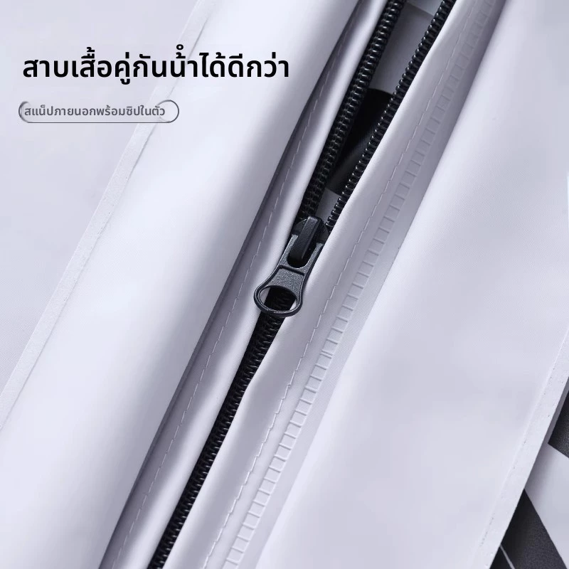 ชุดเสื้อกันฝนผู้ใหญ่ เสื้อกันฝนมอเตอร์ไซค์ มีแถบสะท้อนแสง RainCoat thumbnail 7
