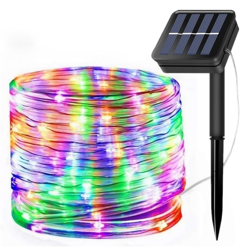 [พร้อมส่ง] ไฟโซล่าเซลล์แต่งสวน 10M/20M ไฟเส้น LED กันน้ำ ไฟกระพริบ 100/200ดวง ไฟคริสต์มาส แต่งเทศกาล ตกแต่งกลางแจ้ง