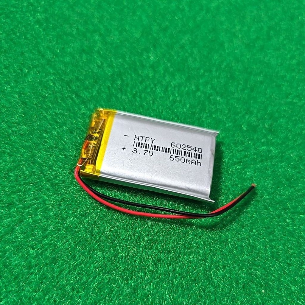 แบตเตอรี่ 3.7 โวลท์ 650 mAh 602540