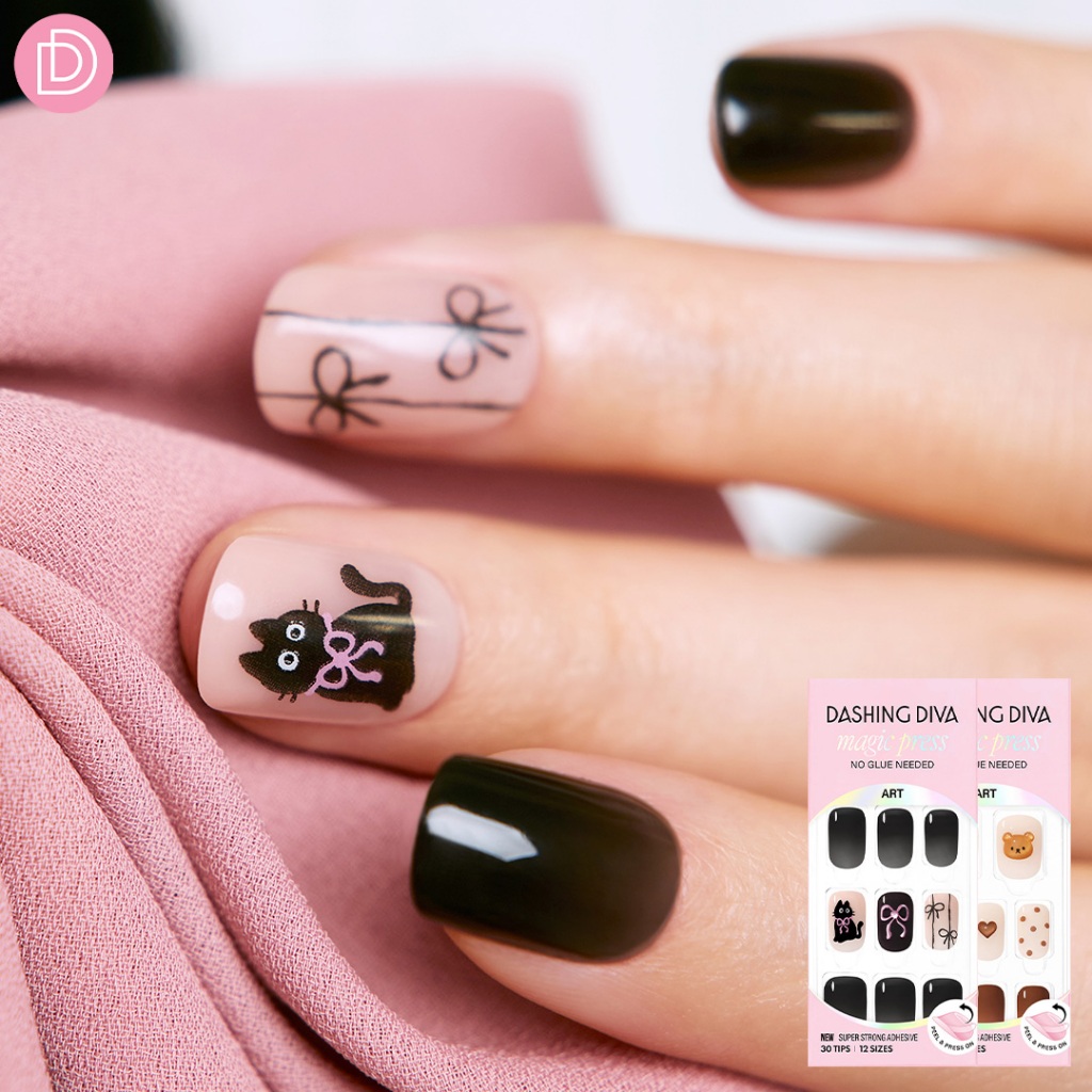 Dashing Diva เล็บปลอม ทรงปลายโค้งมน รุ่น MDA5F025RG-MDA5F026RG จำนวน 1 กล่องมี 30 เล็บ