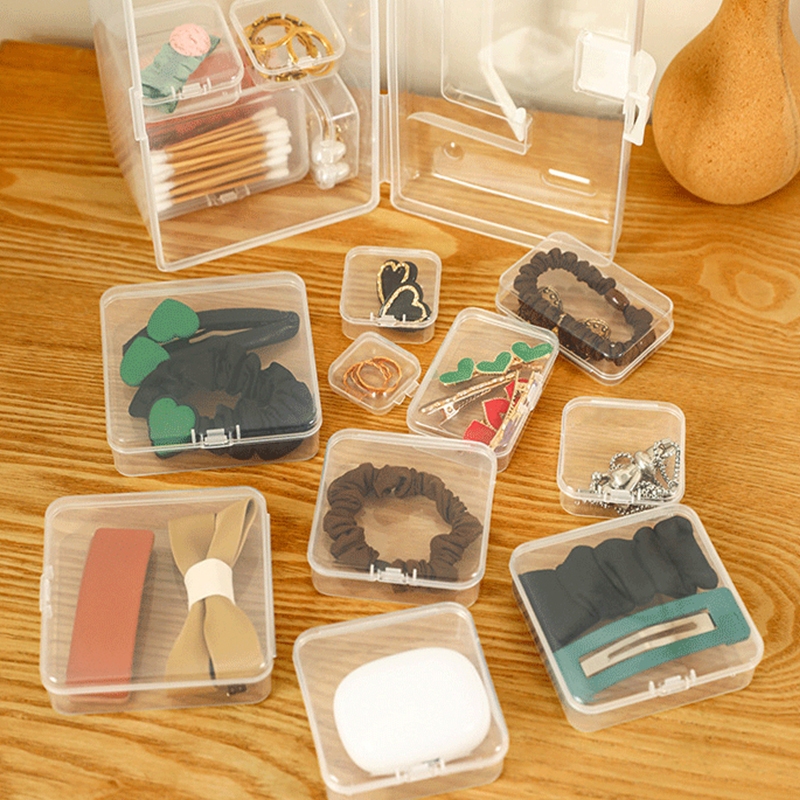 กล่องพลาสติกขนาดเล็ก เก็บอุปกรณ์ กล่องพลาสติกใส่ของ นามบัตร เครื่องประดับ - 6