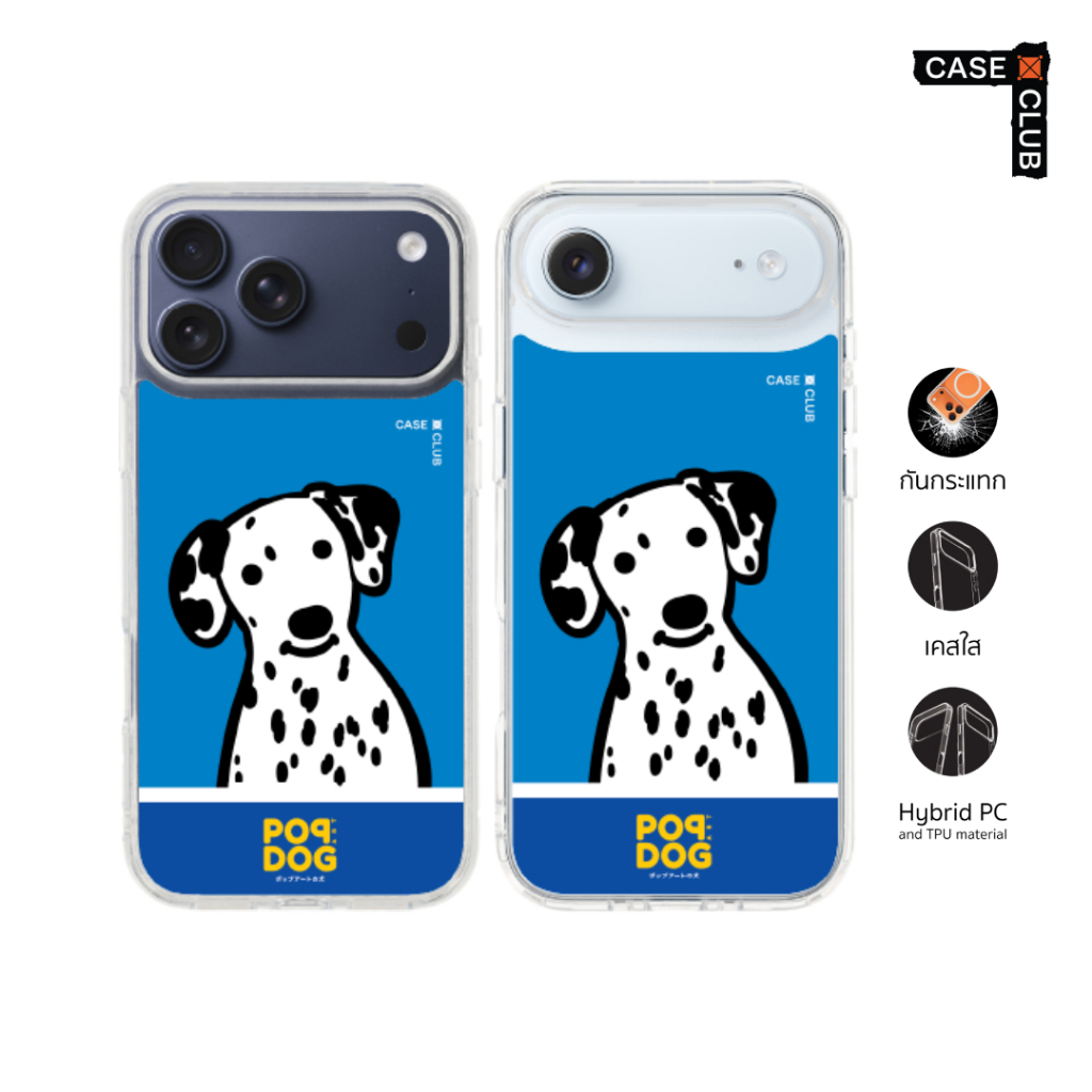CaseClub เคสไอโฟน เคสใส ลาย Join The Club Dalmatian สำหรับ i17 Pro Max/i17 Pro/i Air/i17