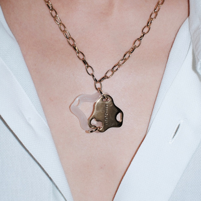 PIPATCHARA Aqua Necklace Gold (Oat)