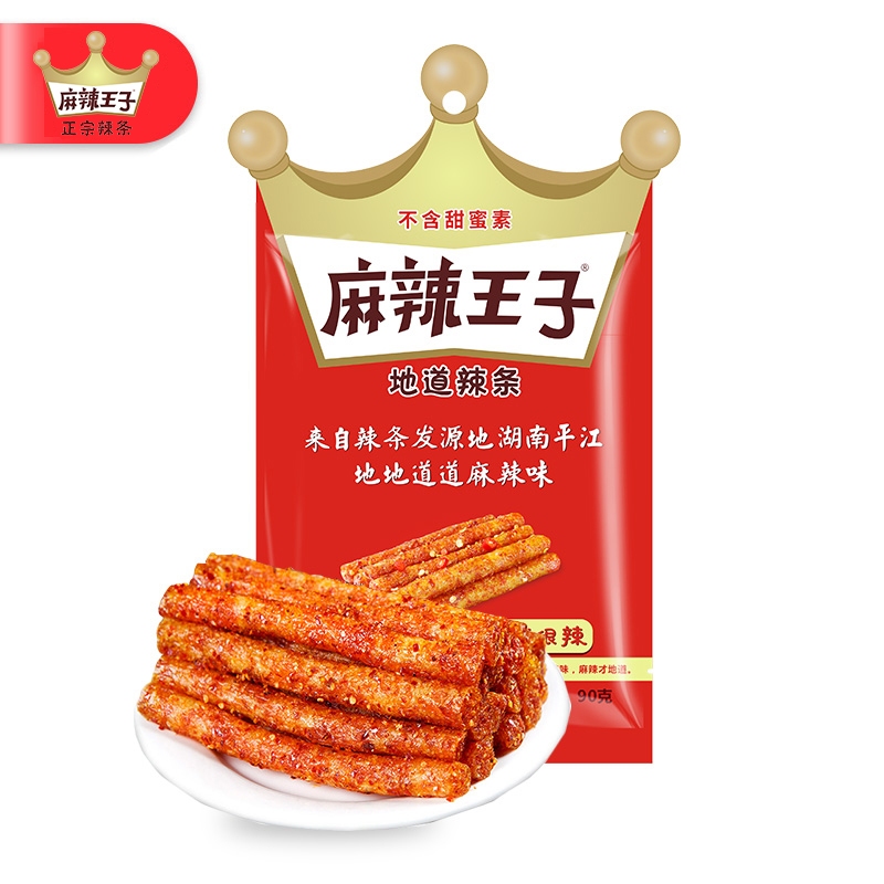 麻辣王子 หม่าล่า Má là wáng zǐ ขนม ราชาล่าเถียว เส้นกลมซองแดง เต้าหู้หม่าล่ารสเผ็ด ขนมที่คนจีนนิยม ซองใหญ่