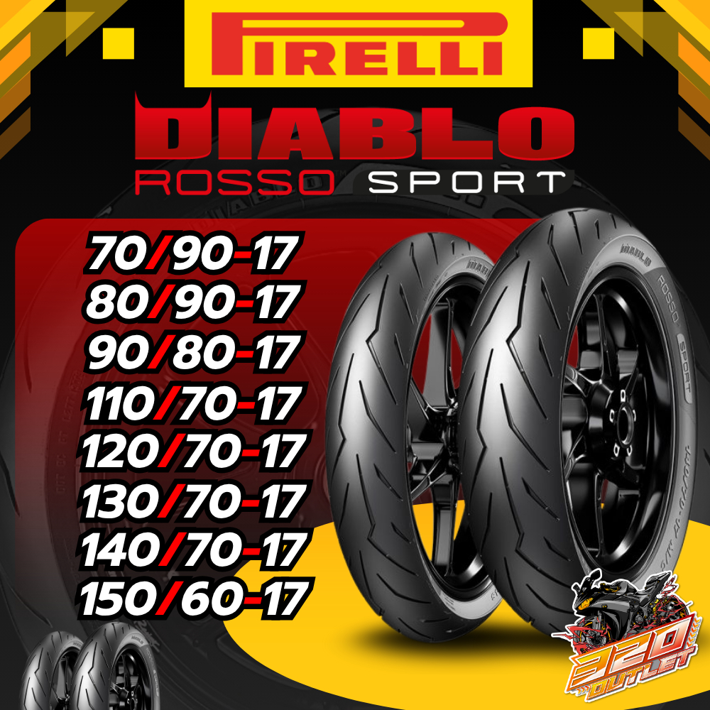 ยาง PIRELLI DIABLO ROSSO SPORT ขอบ 17 ยางเส้นเดี่ยว ส่งไว!! 320SP OUTLET !!