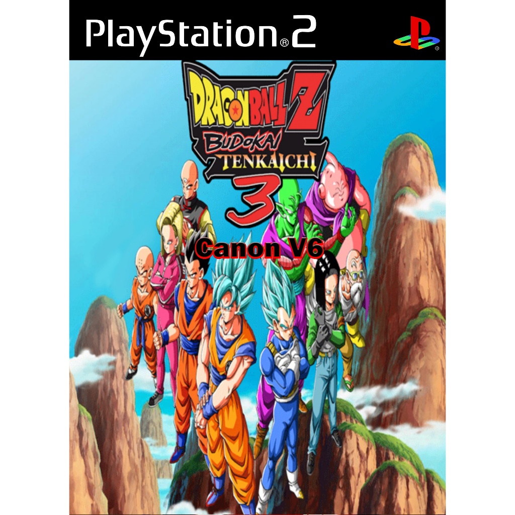 แผ่นเกมส์ PS2 DRAGON BALL Z BUDOKAI TENKAICHI 3 Canon V6 สกรีนแผ่น คุณภาพ ส่งไว (DVD)
