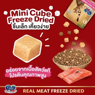 Ginno กินโนะดราย กินโนะอาหารแมว ชนิดเม็ด มีผงปลาคัตทสึโอะบูชิ เม็ดเล็กทานง่าย