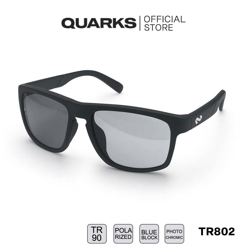 QUARKS TR802 แว่นตัดแสงเลนส์เปลี่ยนสีออโต้ ปรับสีอัตโนมัติ เลนส์ Polarized