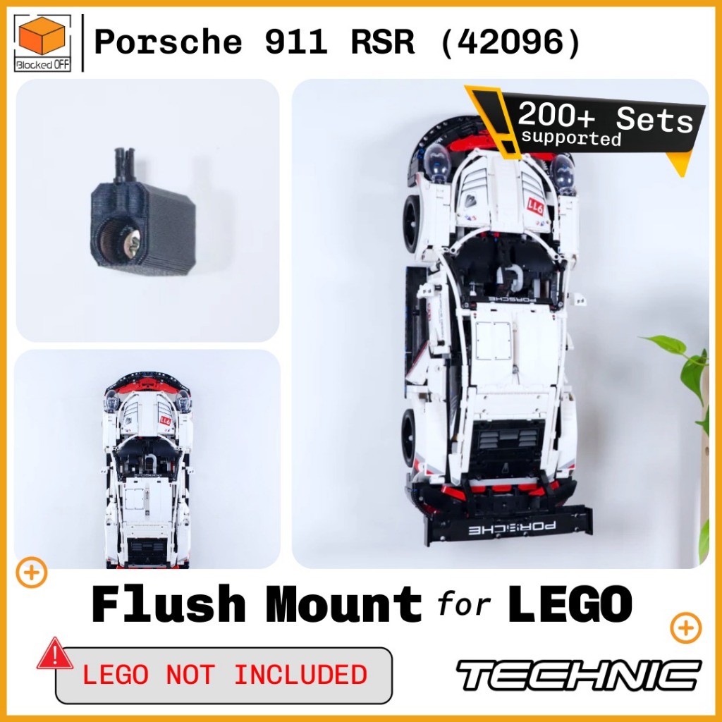 ที่แขวนติดผนัง LEGO สำหรับ LEGO Technic Porsche 911 RSR (42096)