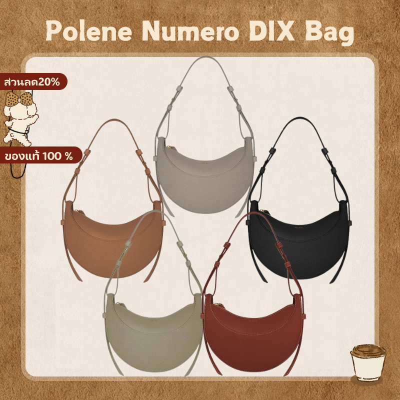 「ของแท้ 100 %」Polene Numero DIX bag