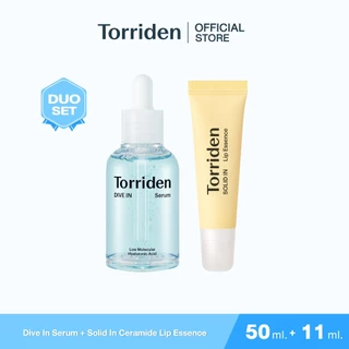 Torriden Dive In Hyaluronic Acid Serum 50ml + Lip Essence (11ml) ทอร์ริเดน เซต ผิวฟู ปากนุ่ม