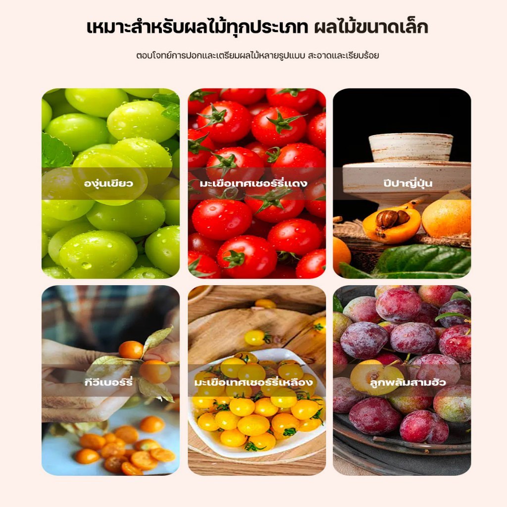 Keluer เครื่องปอกเปลือกไฟฟ้า เครื่องปอกเปลือกองุ่นไฟฟ้าอัตโนมัติ การชาร์จ USB ปอกเปลือกองุ่น มะเขือเทศ กระเทียม - รูปที่ 3