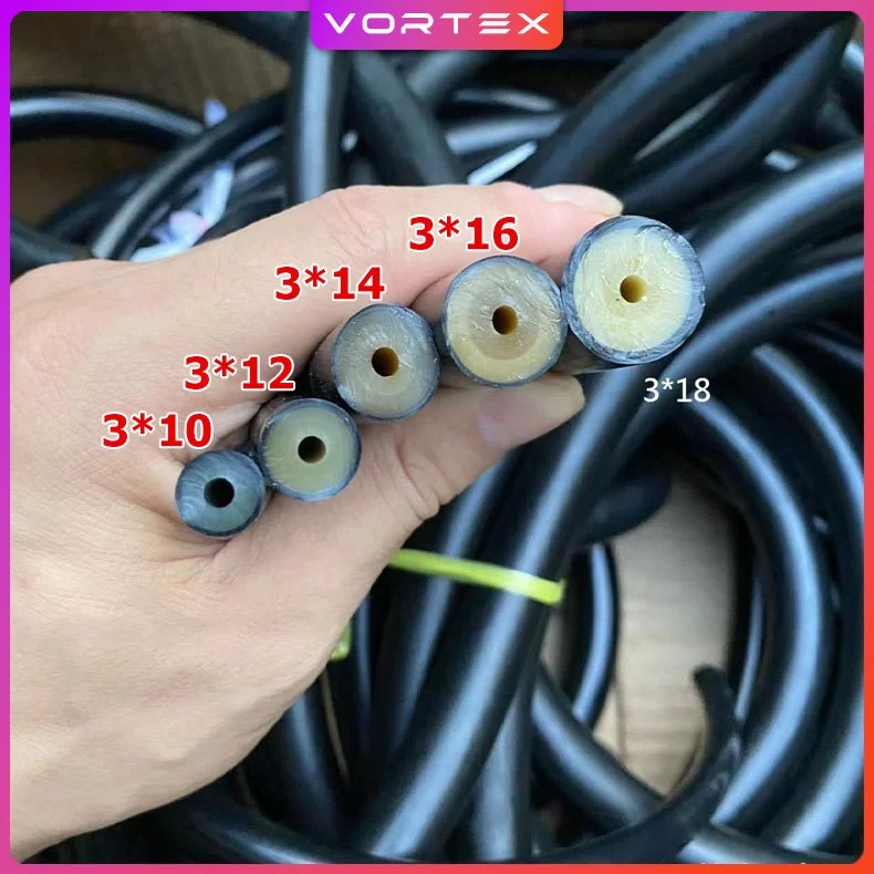 1M สายรัดปลาแบบยางขนาด 14 มม. สำหรับใช้บนบกหรือใต้น้ำ พลังระยะไกลที่แข็งแกร่ง ความยืดหยุ่นสูง ท่อยาง
