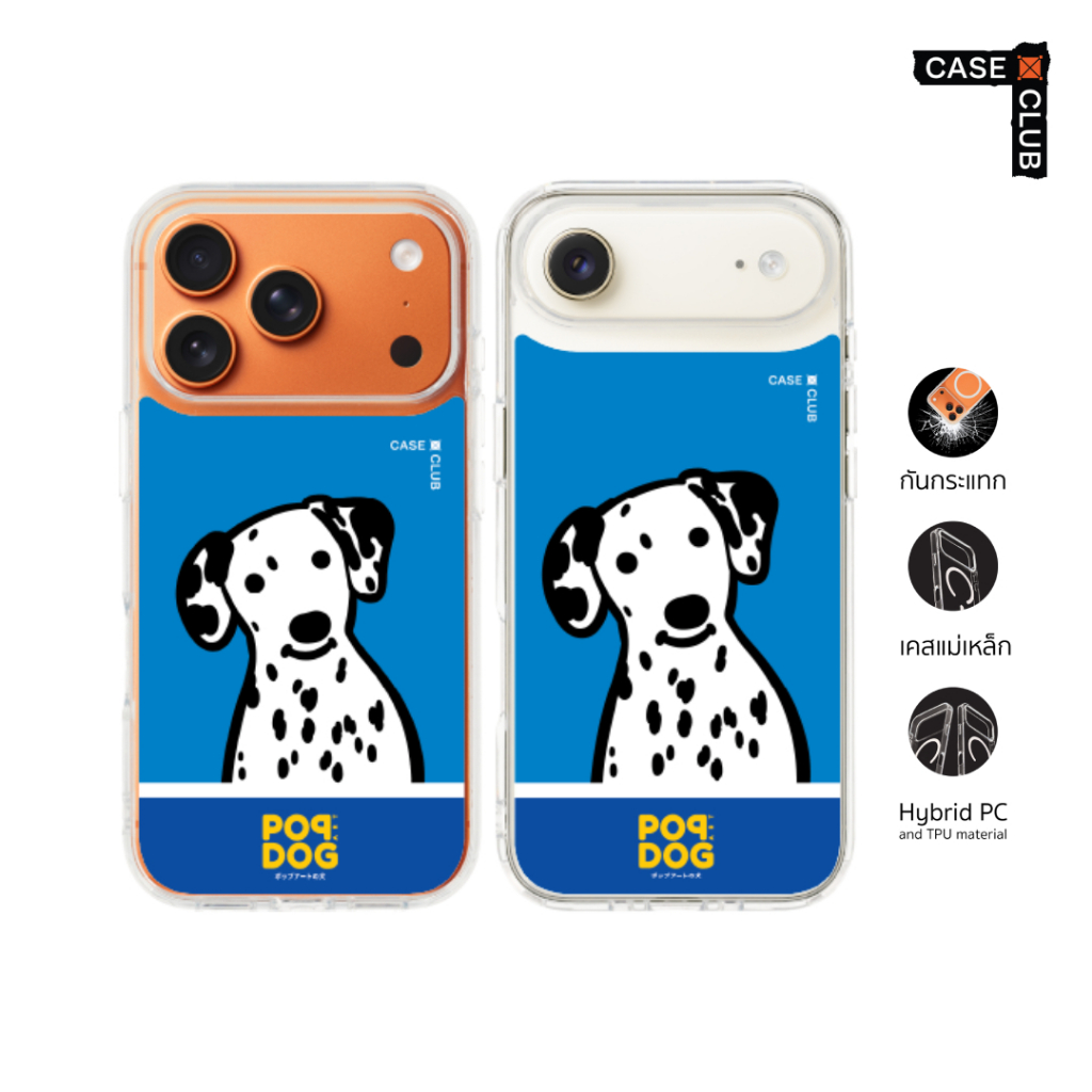 CaseClub เคสไอโฟน เคส แม่เหล็ก ลาย Join The Club Dalmatian สำหรับ i17 Pro Max/i17 Pro/i Air/i17