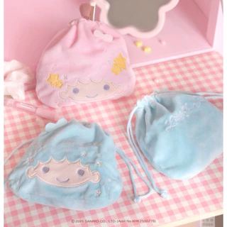 พร้อมส่ง Daiso korea Little twin stars กิ๊บ ยางมัดผม กระเป๋าใส่เหรียญ ถุงผ้า พวงกุญแจ sanrio ลิขสิทธิ์แท้จากไดโซะเกาหลี