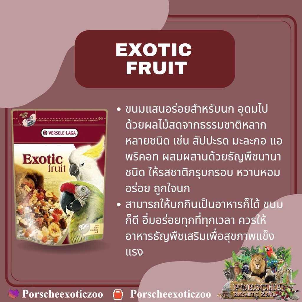 Versele Laga ขนมนกผลไม้รวม