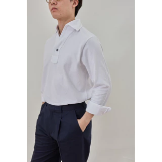one piece collar long sleeve polo โปโลแขนยาวรุ่นปกวันพีซ