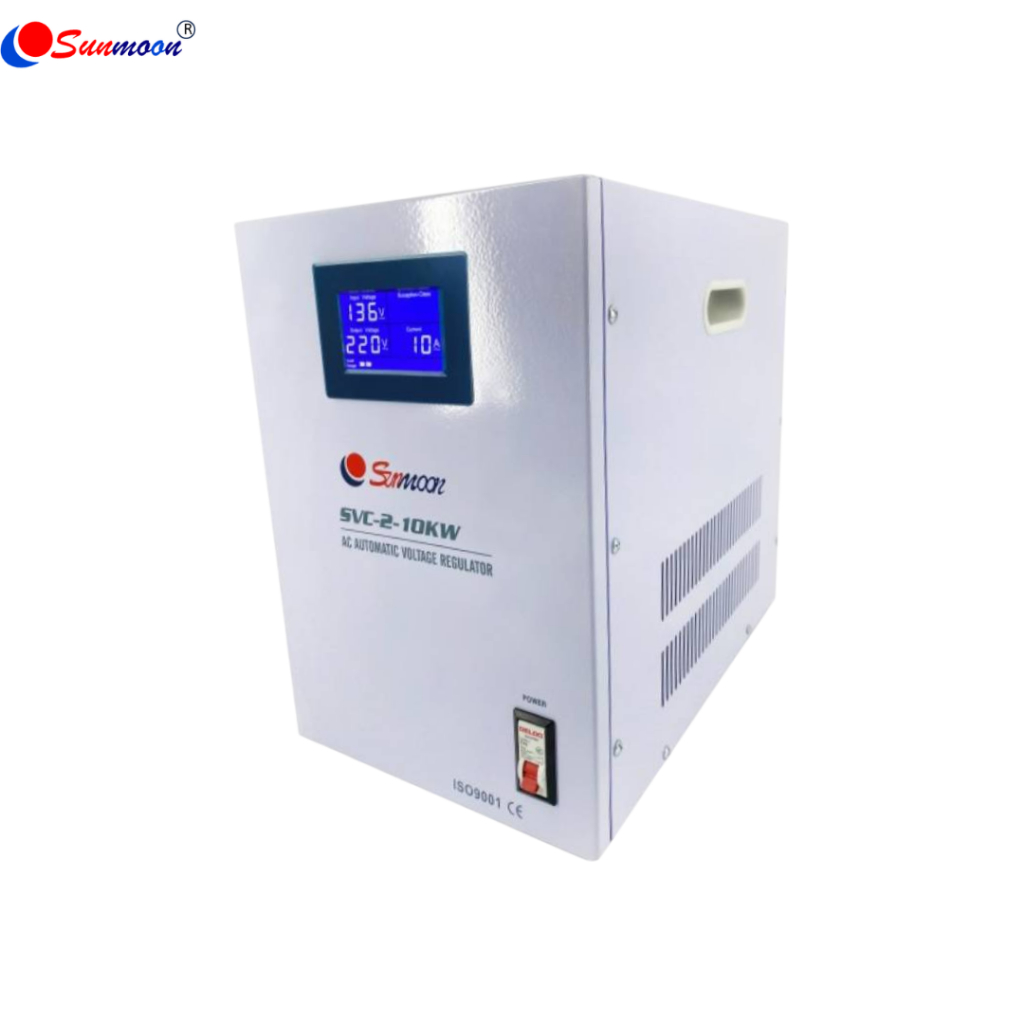 SUNMOON SVC100 10KW/10000W/45A เครื่องปรับแรงดันไฟฟ้าอัตโนมัติ กันไฟตกไฟเกิน ปรับแรงดันไฟฟ้า