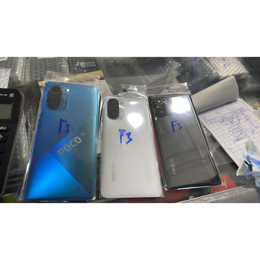 ฝาหลังแท้ poco xiaomi f3 mi10tpro mi12t mi11t mi13t
