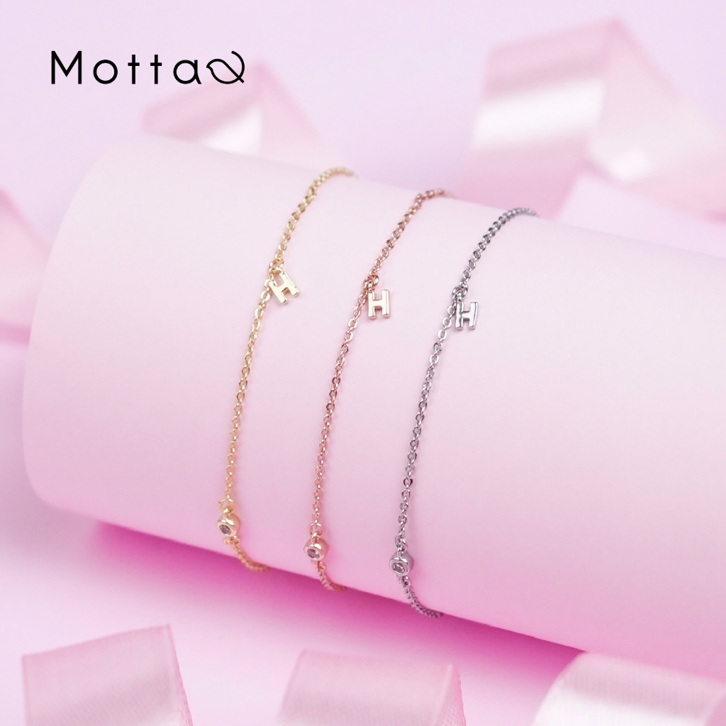 Motta Bracelet สร้อยข้อมือมินิมอลจี้ตัว H