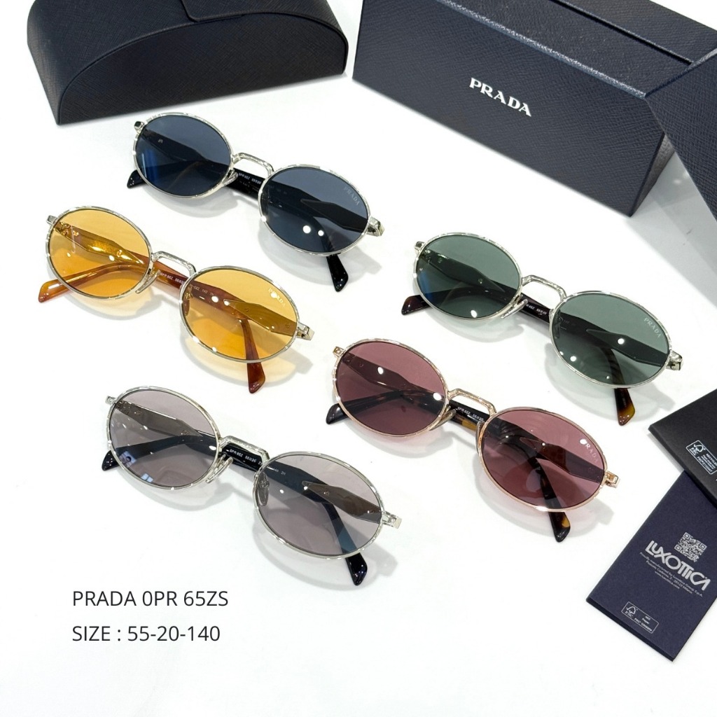 แว่นกันแดด PRADA PR 65ZS ทรงรี ของแท้มีรับประกันศูนย์ไทย