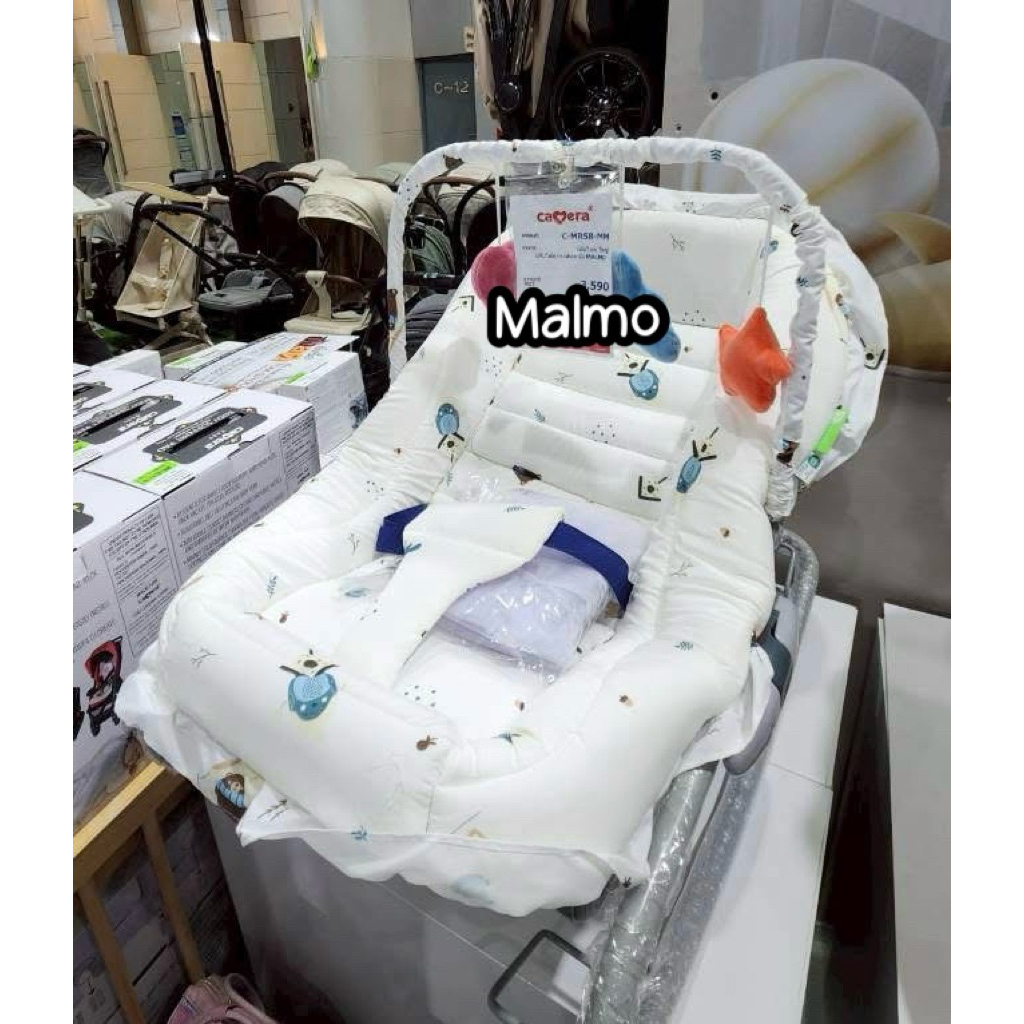(ประกัน3ปี) CAMERA เปลโยก ลาย HOLA / Malmo พร้อมมุ้ง แรกเกิด-15กก. (C-MR58) - รูปที่ 2