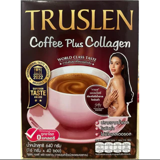 TRUSLEN COFFEE PLUS กาแฟทรูสเลน คอฟฟี่พลัส, คอลลาเจน ( 1 กล่อง 40 ซอง )