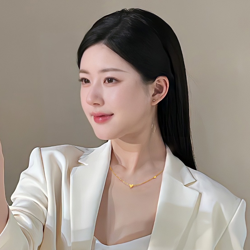 [ส่งฟรี] สร้อยคอหัวใจ ใส่แล้วดูดี สร้อยคอผู้หญิง สวยง่ายๆ สร้อยคอแฟชั่น ของขวัญน่ารักๆ สร้อยคอสวย