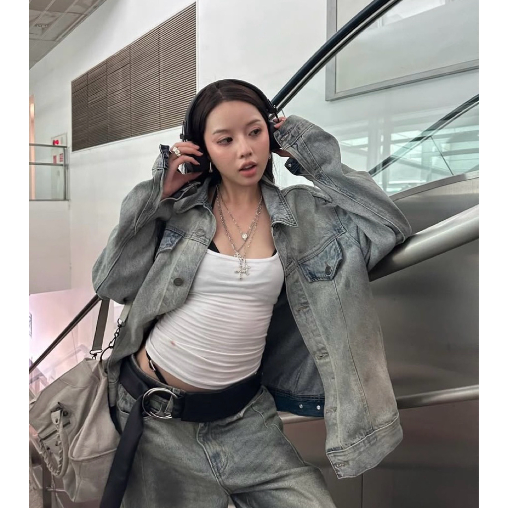 Pre-order (14-20days) แบรนด์เวียดนาม 🇻🇳 Hades Brand - Mall HADES ASTRAL DENIM Jeans Jacket - Unisex Jeans Jacket