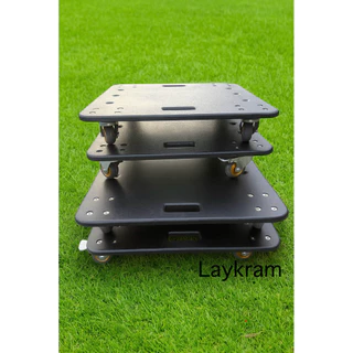 รถเข็นดอลลี่ Dolly รถเข็นตู้ลำโพง รับน้ำหนักได้ 150kg. ดอลลี่60x60cm และ 60x80cm[หนา 20 มม.]ล้อเลื่อน 3นิ้ว(มีเบรค 2ล้อ)