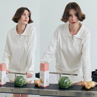(3ไซส์ 6สี) GOODIE SWEATER เสื้อไหมพรมแขนยาวคอปก ซิปหน้า รุ่น T103 - Mesave