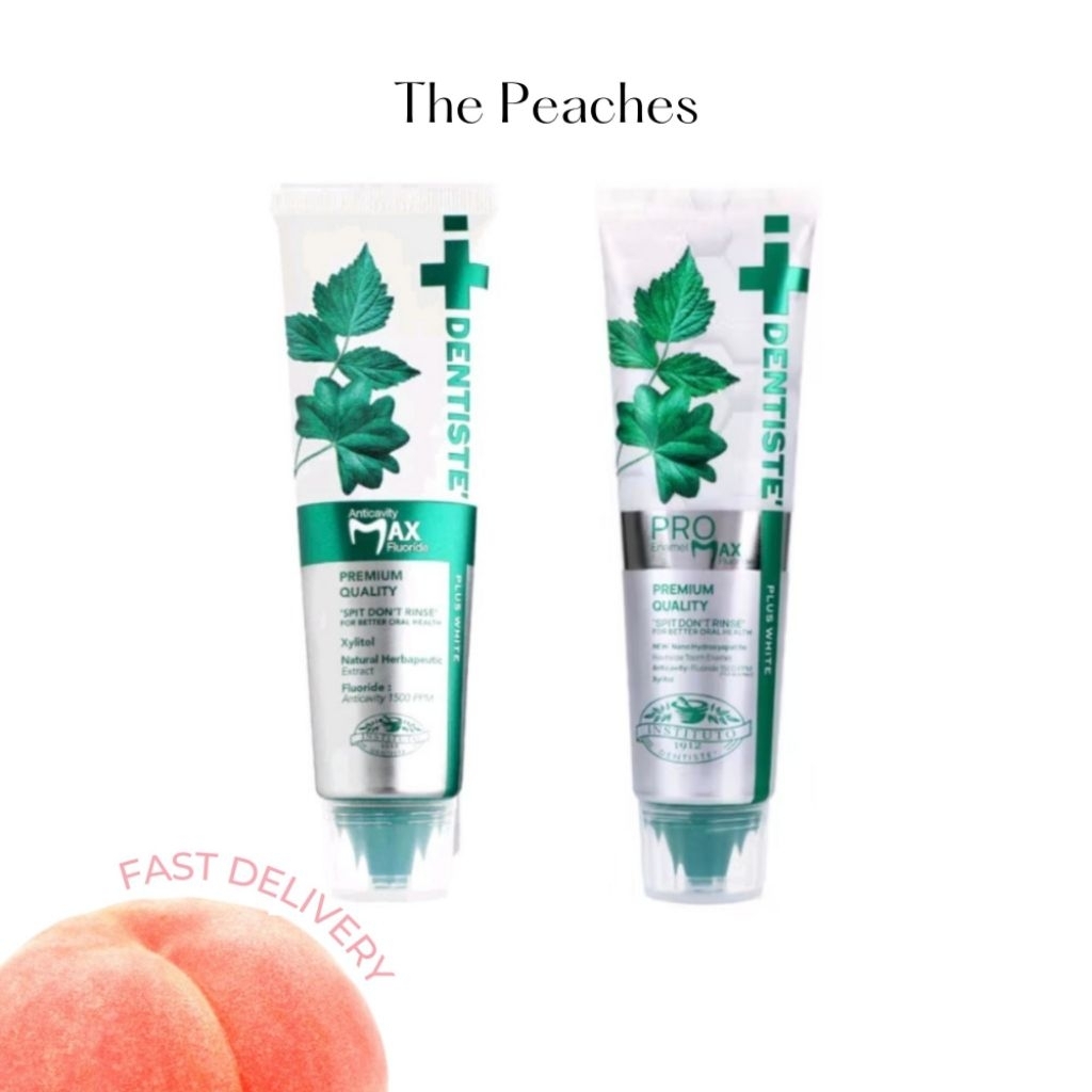 เดนทิสเต้ ยาสีฟัน1500PPM ยาสีฟันแปรงแห้ง 100 กรัม Dentiste Anticavity Max pro max Fluoride 1500PPM T