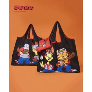 [พร้อมส่ง🇹🇭] ถุงผ้า Garfield พับได้ ใส่ของได้เยอะ ของแท้ 💯