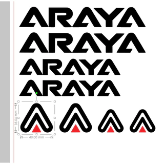 🌈สติ๊กเกอร์​ จักรยาน ARAYA ชุด สี/ขนาด ตามภาพ🌈 พร้อมส่ง 🔥ส่งสินค้าทุกวัน มีปลายทาง🔥
