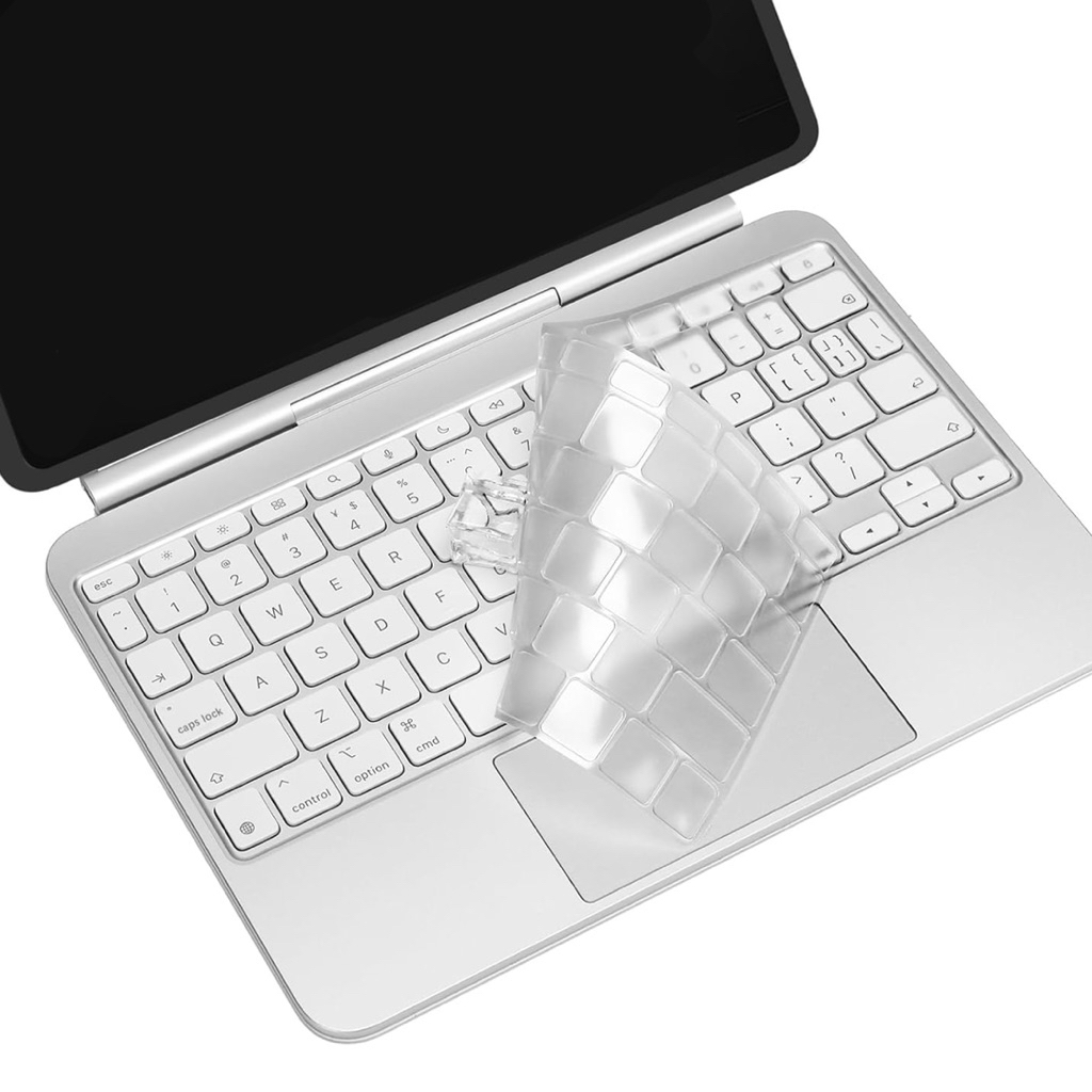 Silicone Keyboard For iPad Pro11 M5 2025 ซิลิโคนคีย์บอร์ดสำหรับไอแพด แบบใส TPU มีปุ่มฟังก์ชัน
