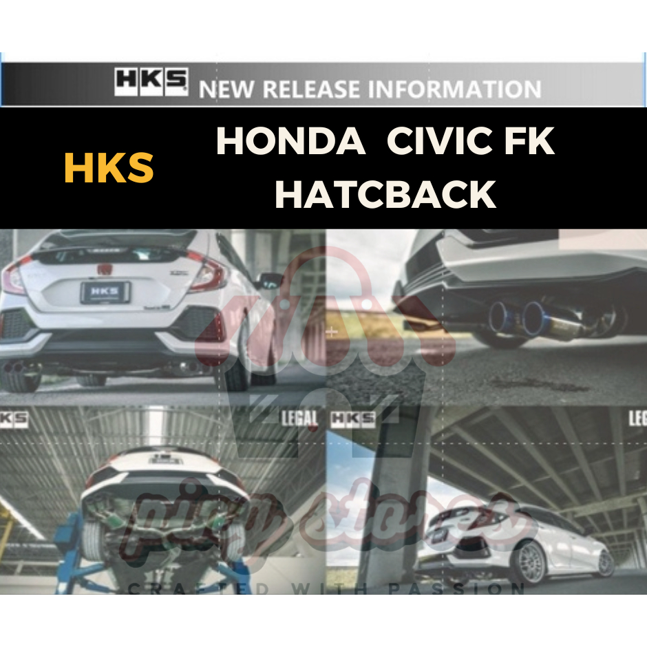 ท่อ HKS Honda Civic FK ปลายTita เครื่อง L15B