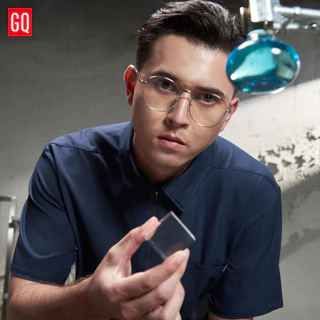 [ไม่ปักชื่อ] GQ Pro MED Men Scrub Polo เสื้อสครับโปโลผู้ชายรุ่นพรีเมียม สะท้อนน้ำ