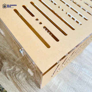 กรงอะคริลิค 60×30×30 ซม. รูระบาย 8 มม. สำหรับแฮมสเตอร์ สัตว์ฟันแทะ (1 กรงต่อ 1 คำสั่งซื้อ)