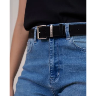 NB02 -Navy Suede Belt เข็มขัดหนังกลับ