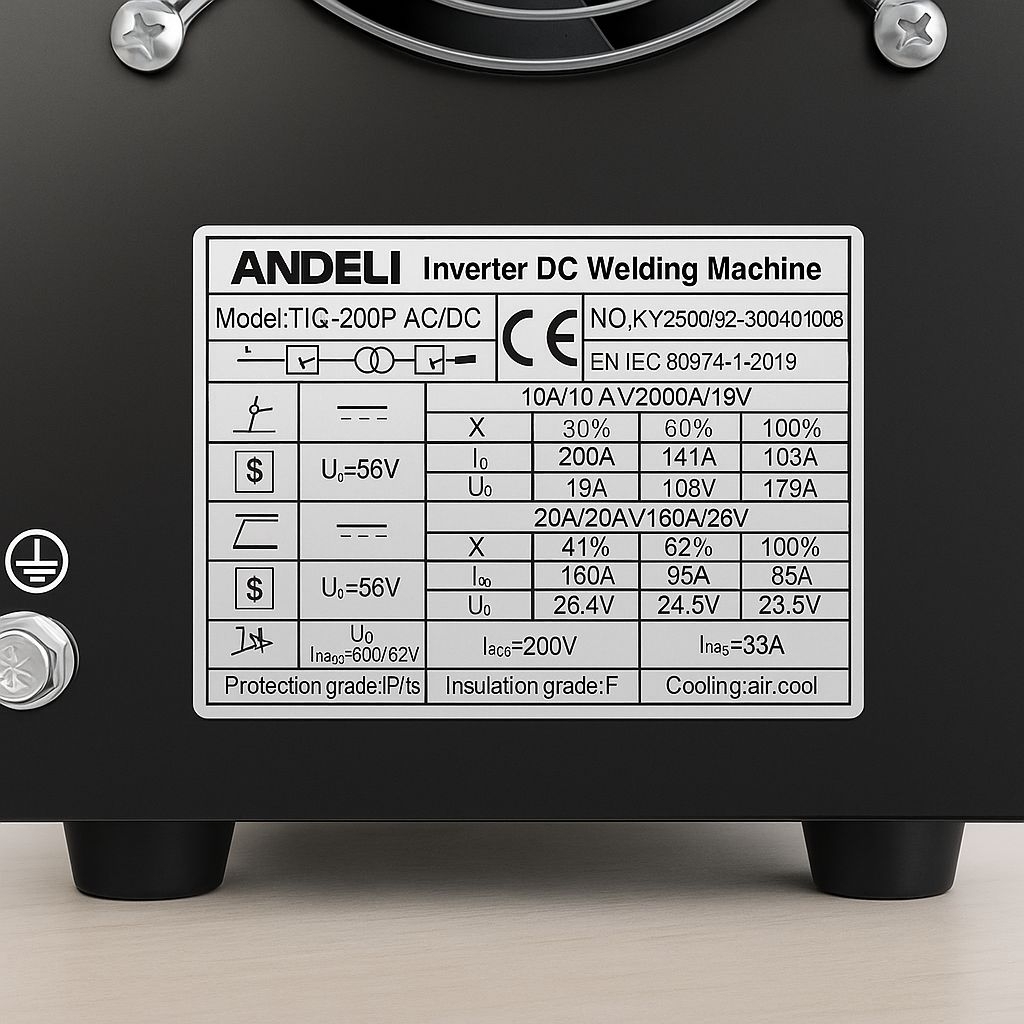 ANDELI  ตู้เชื่อมอาร์กอน TIG200 ACDC PRO สร้างเกล็ดออโต้ เต็มระบบ ปรับความถี่ AC ได้ มี AC mix DC (ประกัน 2 ปี) - รูปที่ 4