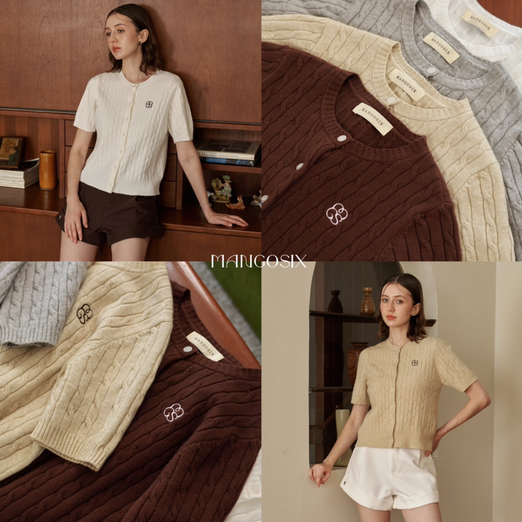 เสื้อไหมพรมแขนสั้น รุ่นVivian (A4)