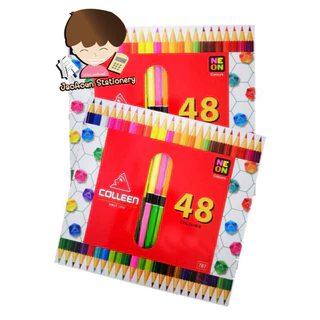 สีไม้คอลลีน 12สี 24สี 36สี 48สี 60 สี 2 หัว No.787 COLLEEN