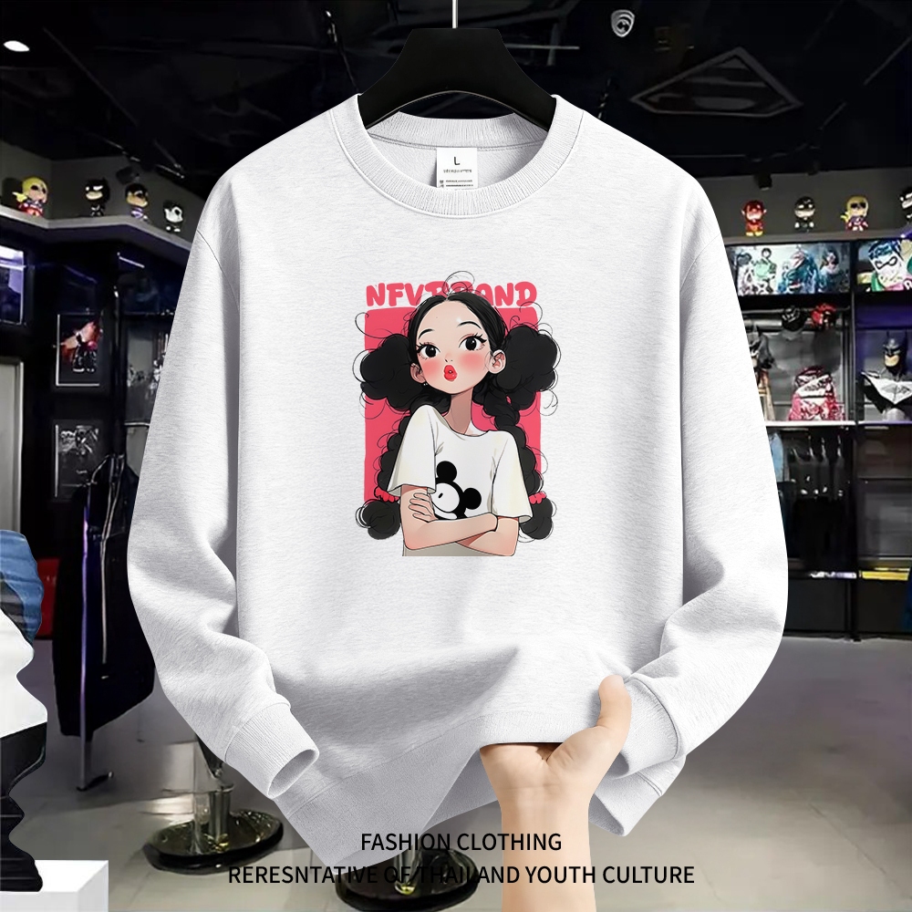 เสื้อสเวตเตอร์คอกลม แขนยาว ดีไซน์เรียบง่าย ใส่ได้ทั้งชายหญิง รุ่นใหม่ ส่งภายใน 24 ชั่วโมง